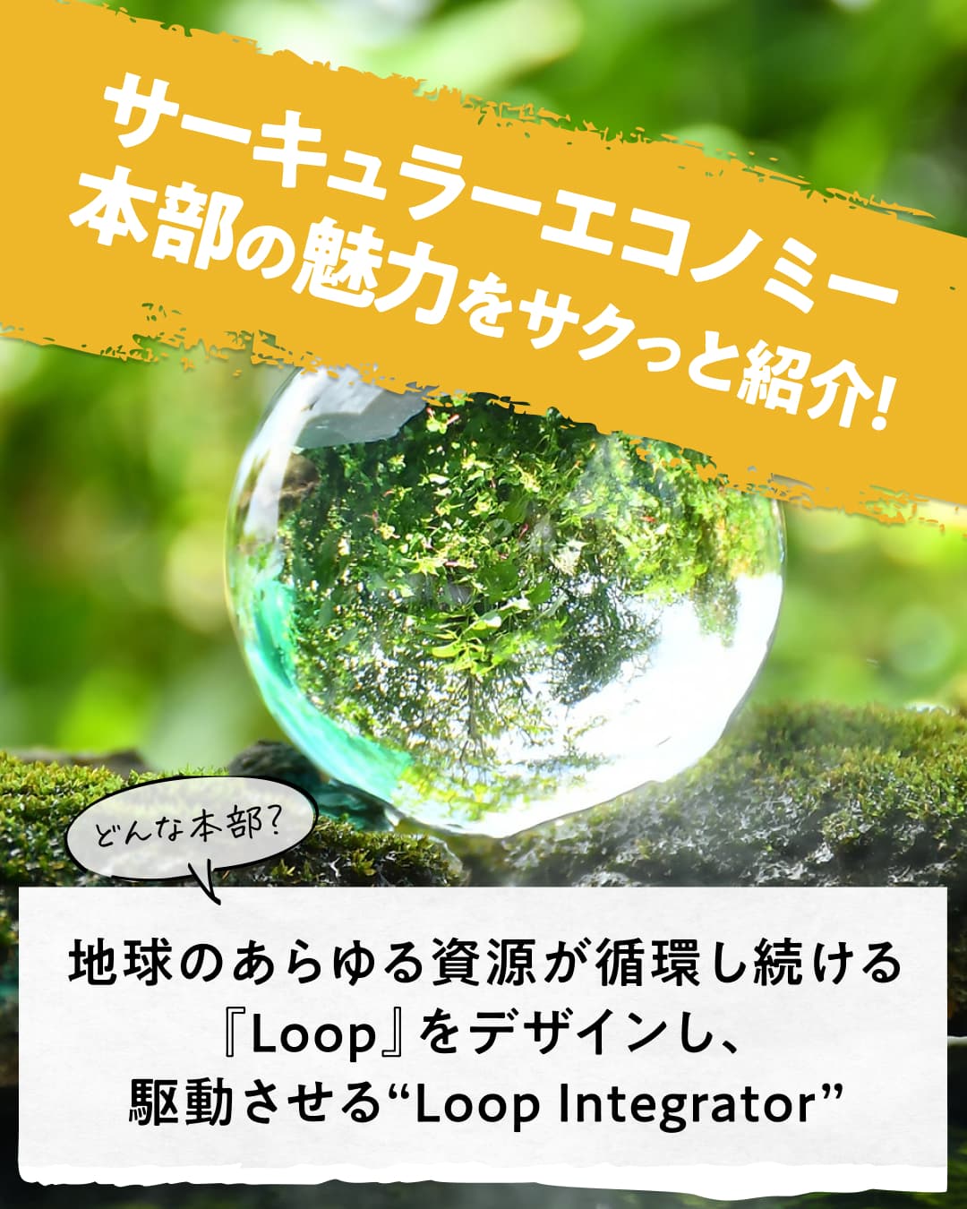 サーキュラーエコノミー本部の魅力をサクっと紹介！